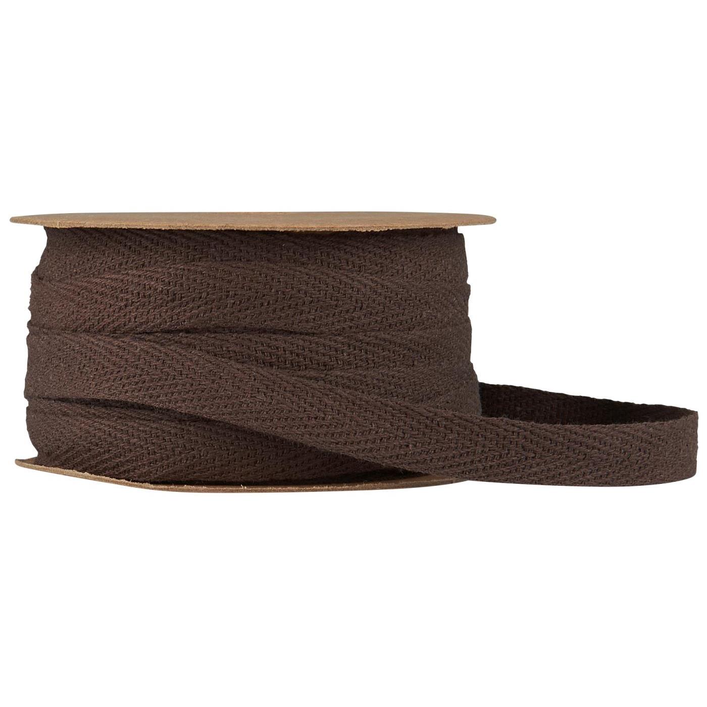 Baumwollband auf Spule 5 m mocca