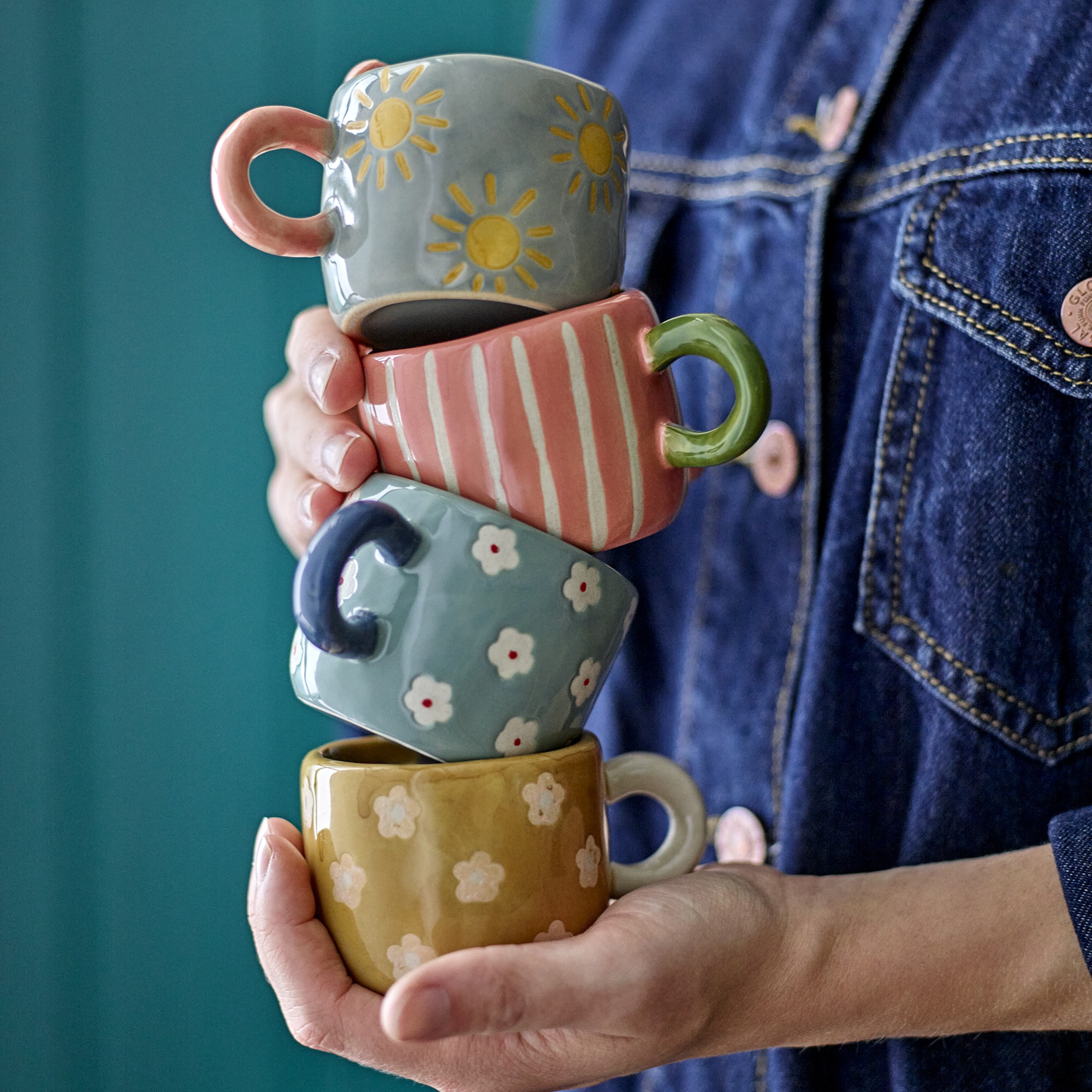 Nini Tasse, Multipack, Bunt, Steingut