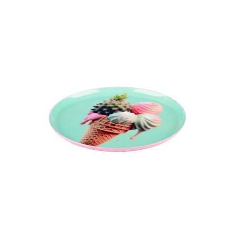 Love Trays, Dekotablett, XS, Motiv: Eis, rund, mint