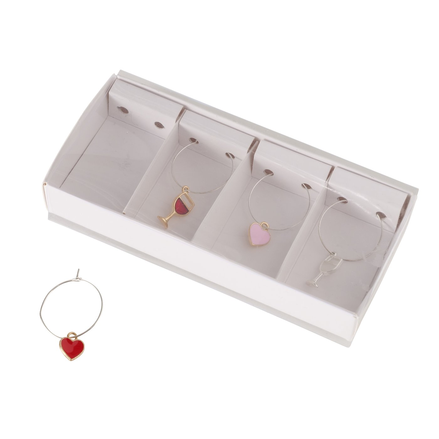 Wine Charms / Glasmarkierer, 4er Set Wine Charms / Glasmarkierer, 4er Set