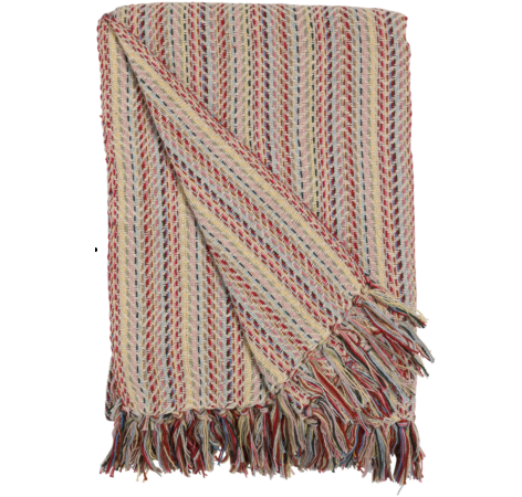 Plaid Zickzack Gewebe, Unika Pastell aus Baumwolle