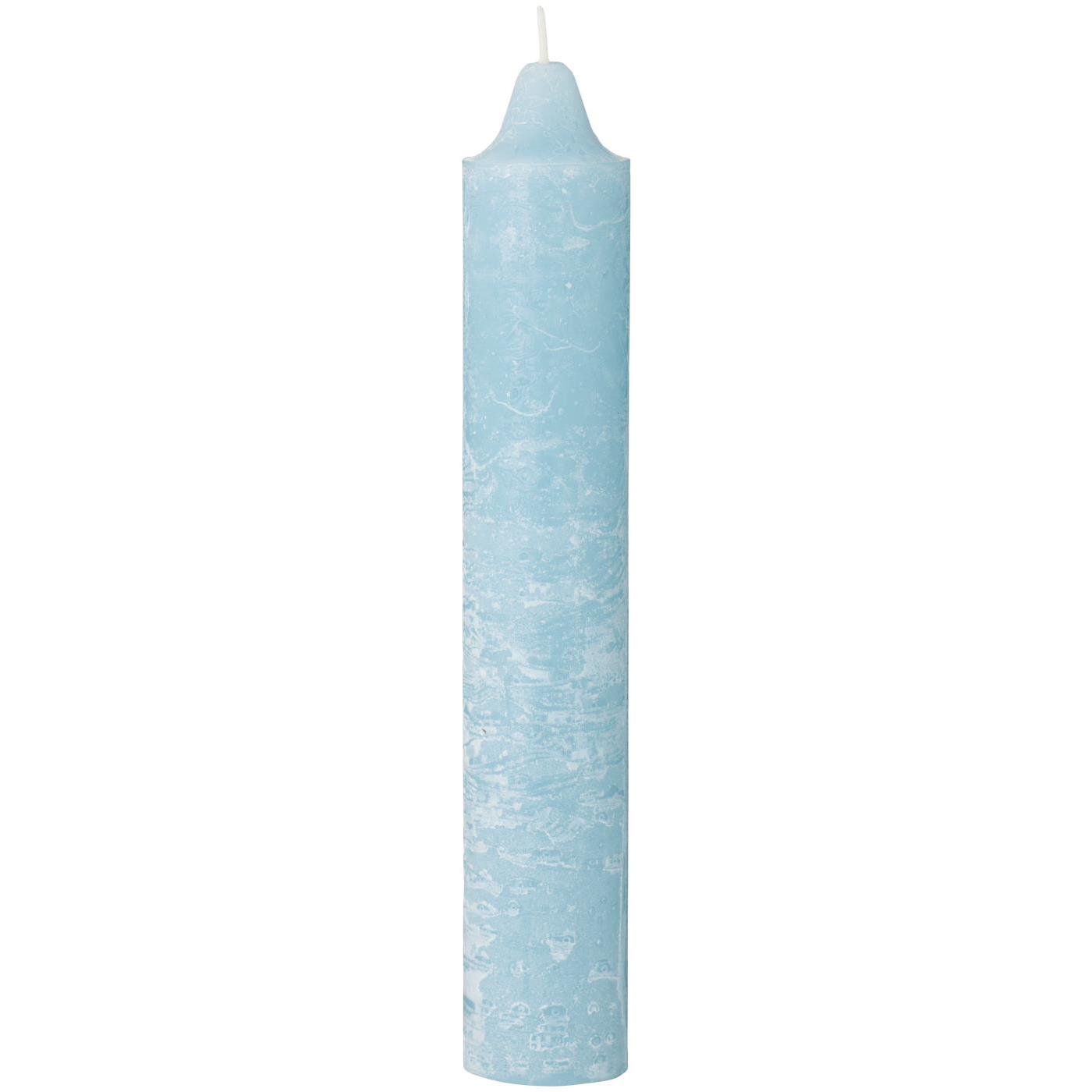 Rustikale Kerze, 3,8 cm, staubig blau