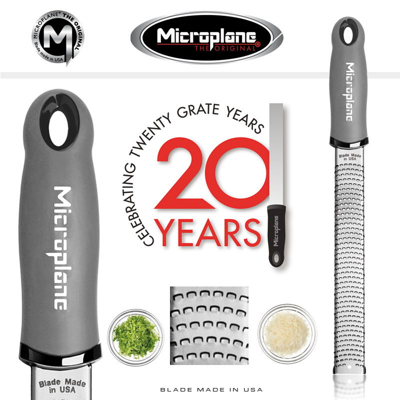 Microplane Zester Reibe Premium Grau