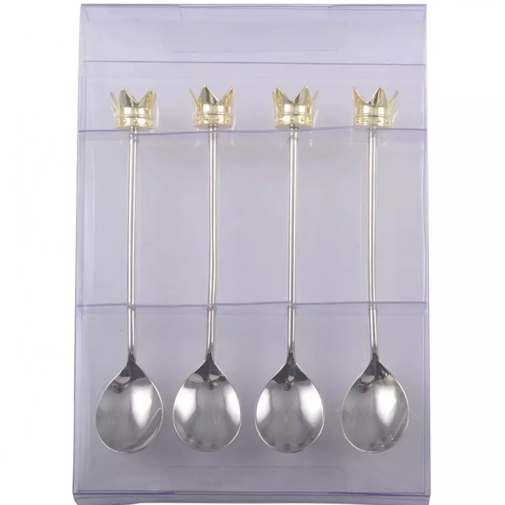 Kaffeelöffel mit Krone, 4er Set Kaffeelöffel mit Krone, 4er Set
