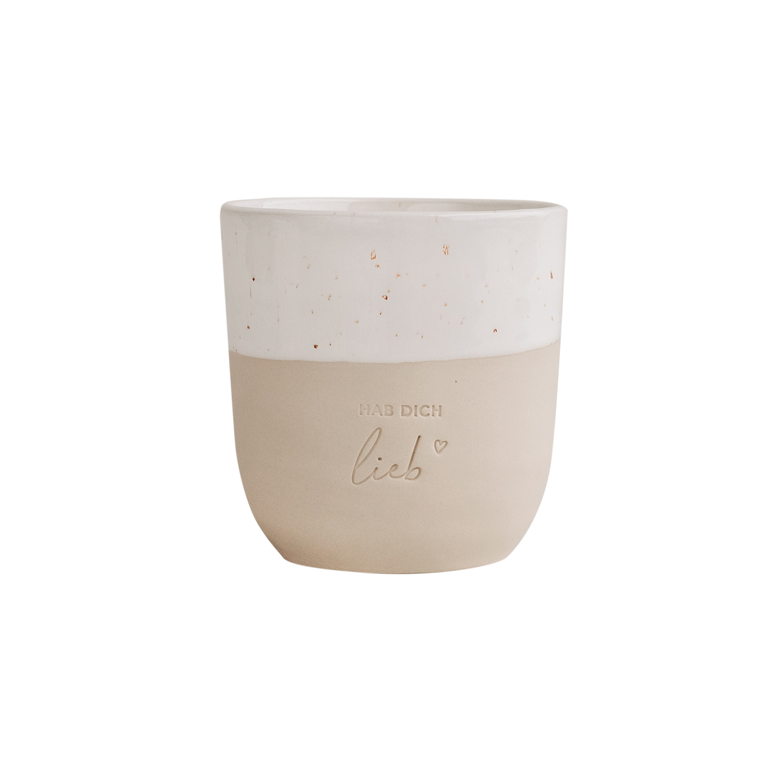 limitierter Eulenschnitt Becher Hab dich lieb