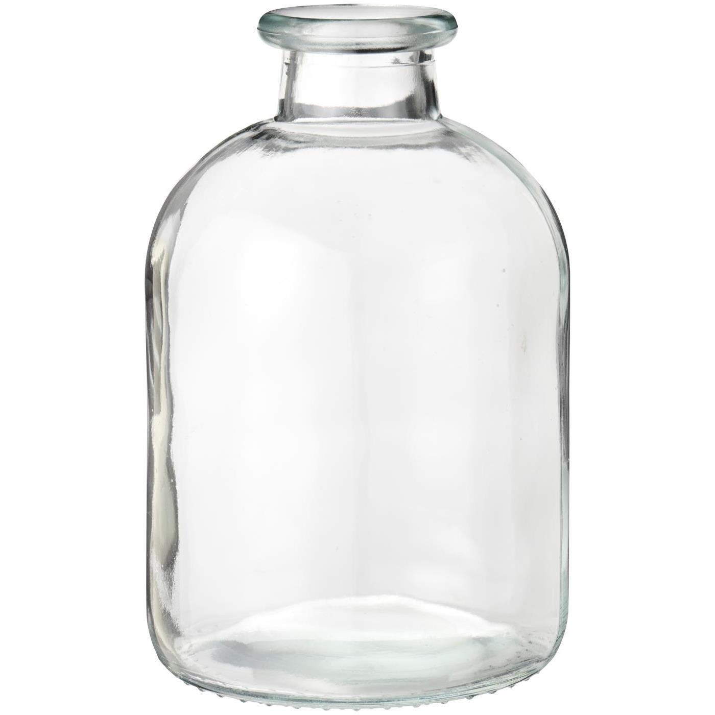 Vase Anna 17 cm, klares Glas m/Hals