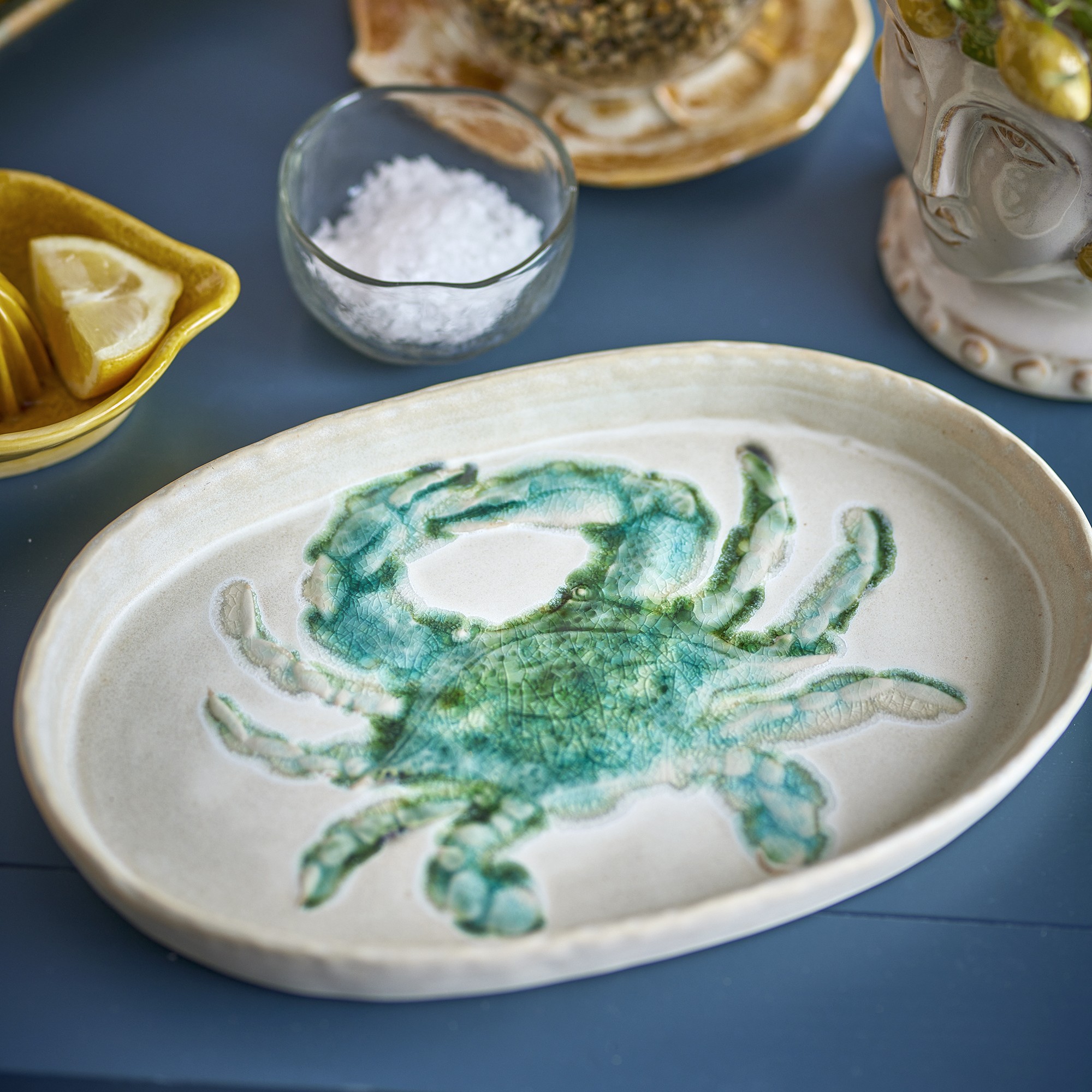 Platte/Teller Hadden, Grün, 29 cm