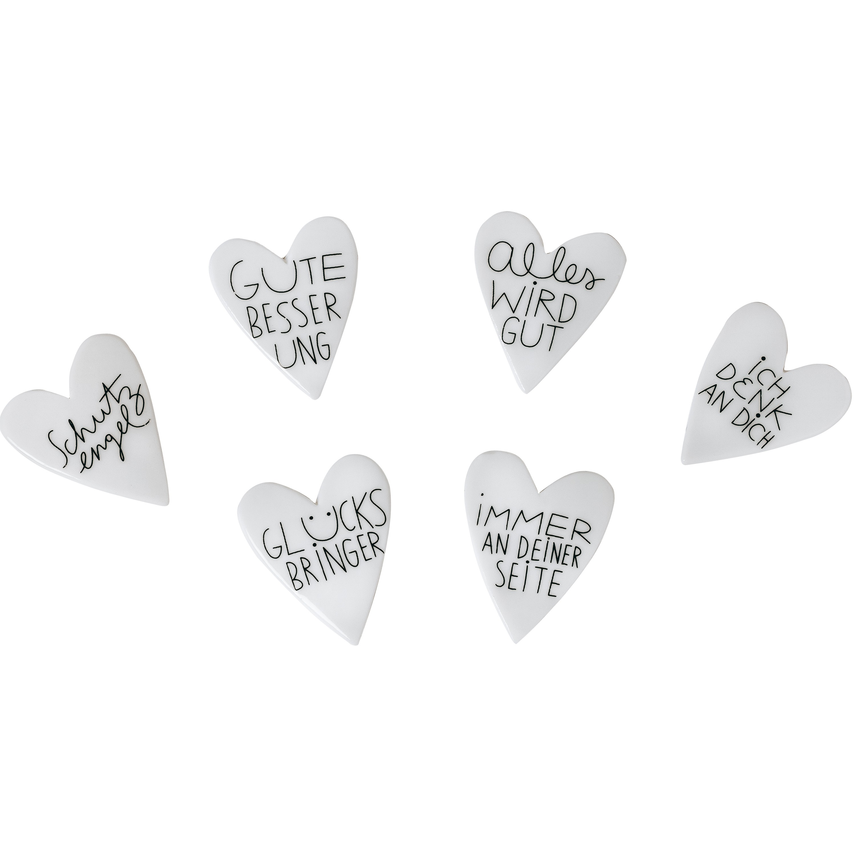 Räder Porzellan Herz 6 Varianten Räder Porzellan Herz 6 Varianten