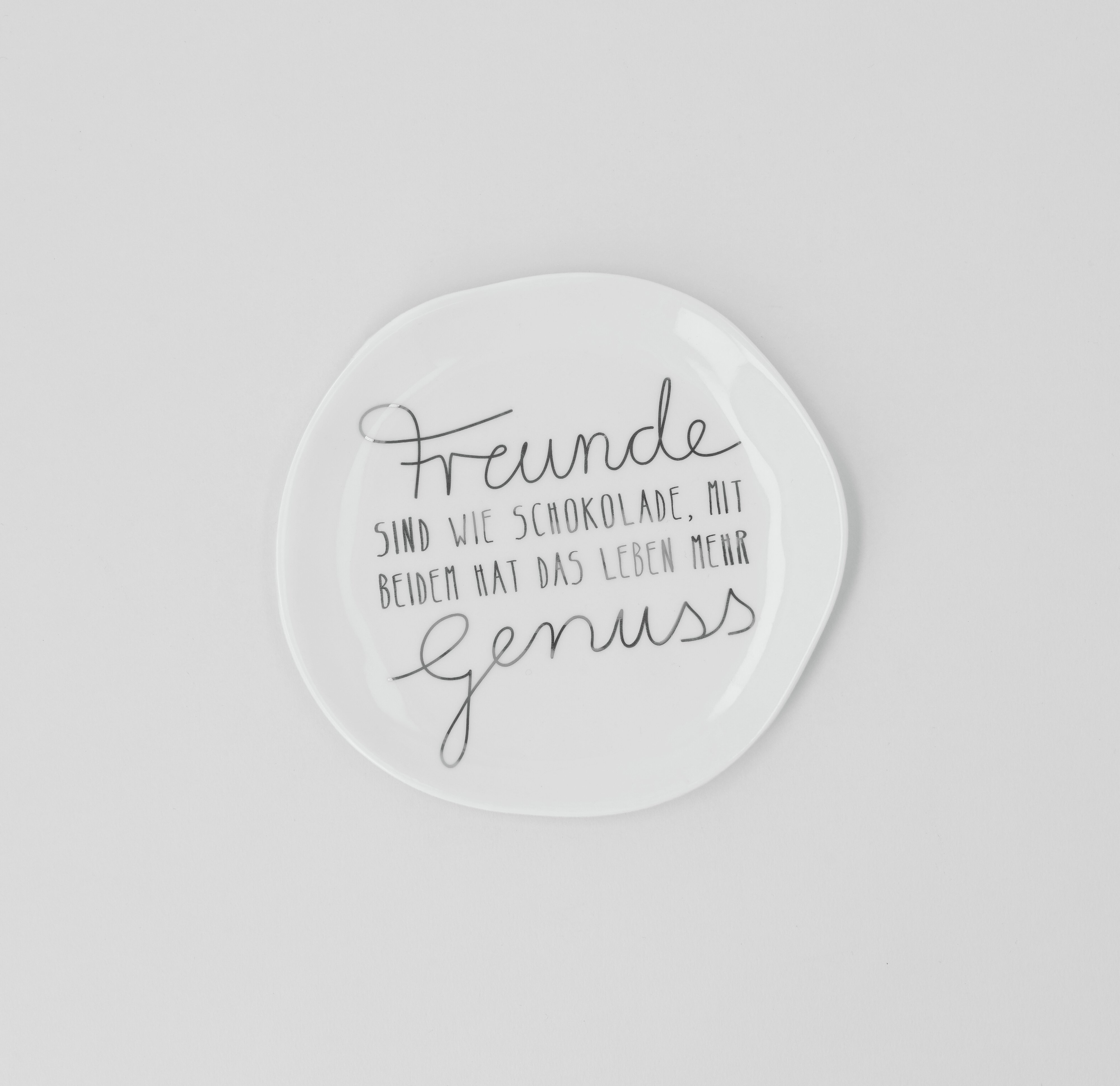 Räder Teller Mix & Match "Freunde sind wie Schokolade" Räder Teller Mix & Match "Freunde sind wie Schokolade"