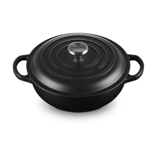 Le Creuset Stew Pot, 22 cm, matt schwarz