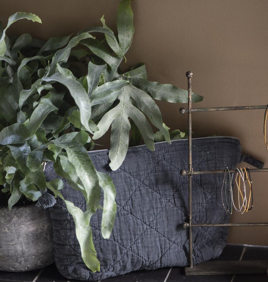 Kosmetiktasche wattiert, historical blue Kosmetiktasche wattiert, historical blue