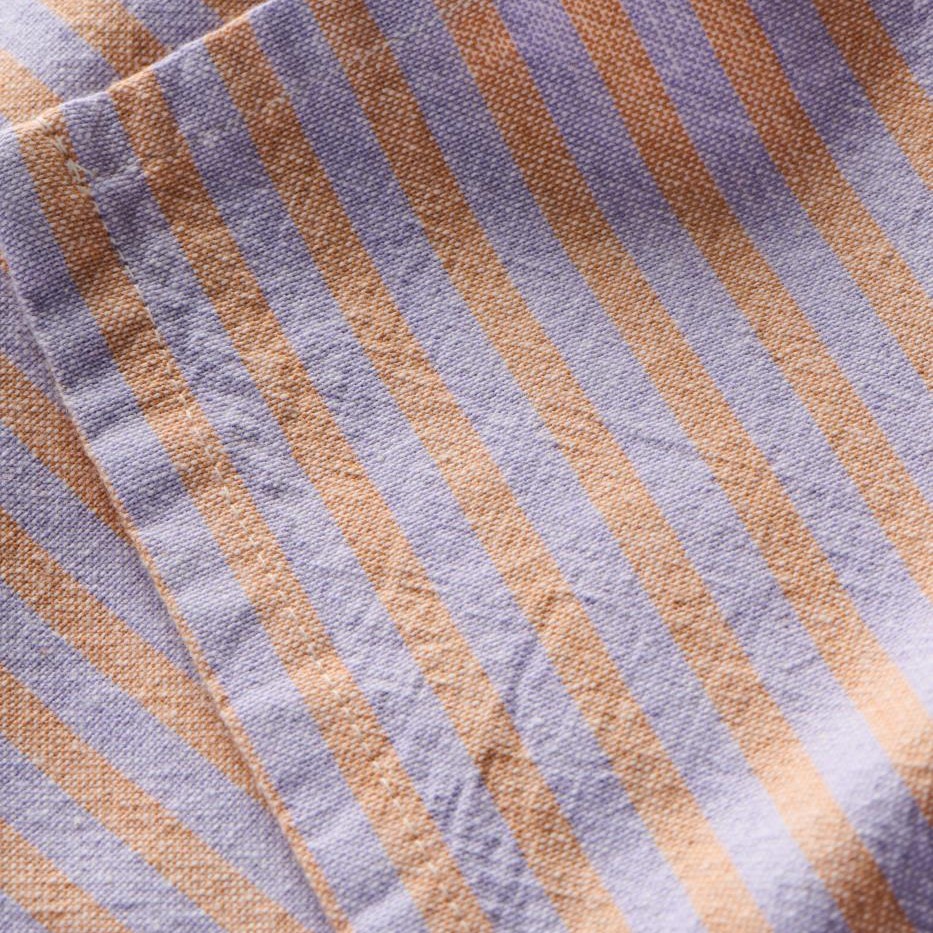 Geschirrtuch Linea m/lila und rustikbraunen schmalen Streifen