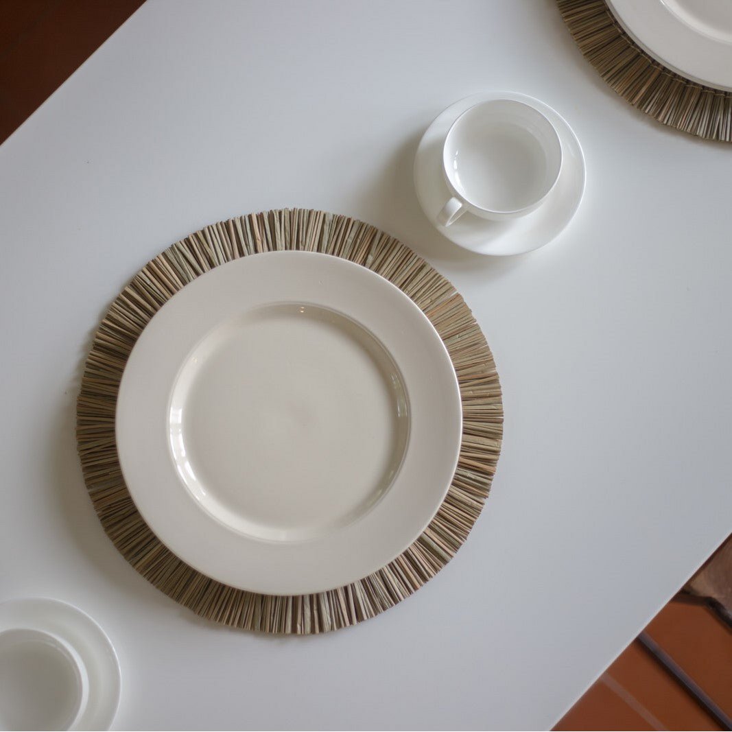 Tischset (2er-, 4er- oder 6er-Set) 35 cm | Tischset ALANG aus Seegras Setgröße: 2er-Set