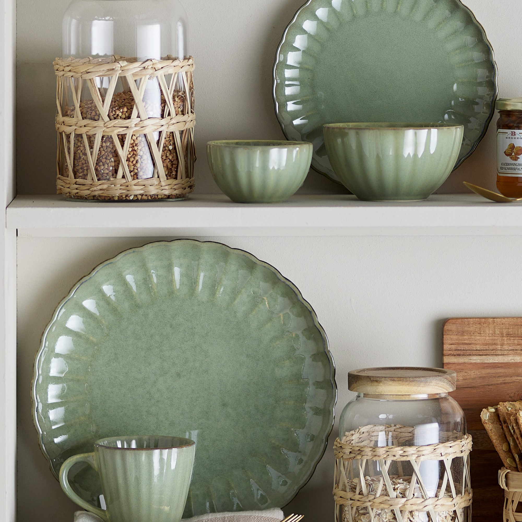 Bloomingville Teller Latina grün 20cm