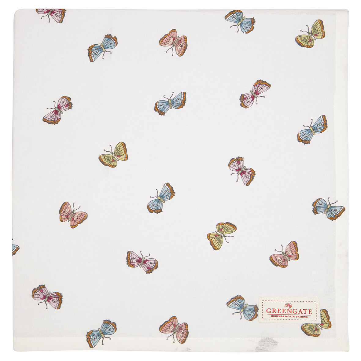 COTTAB150MSI0102_web Greengate Tischdecke Maisie white, 150 x 150 cm