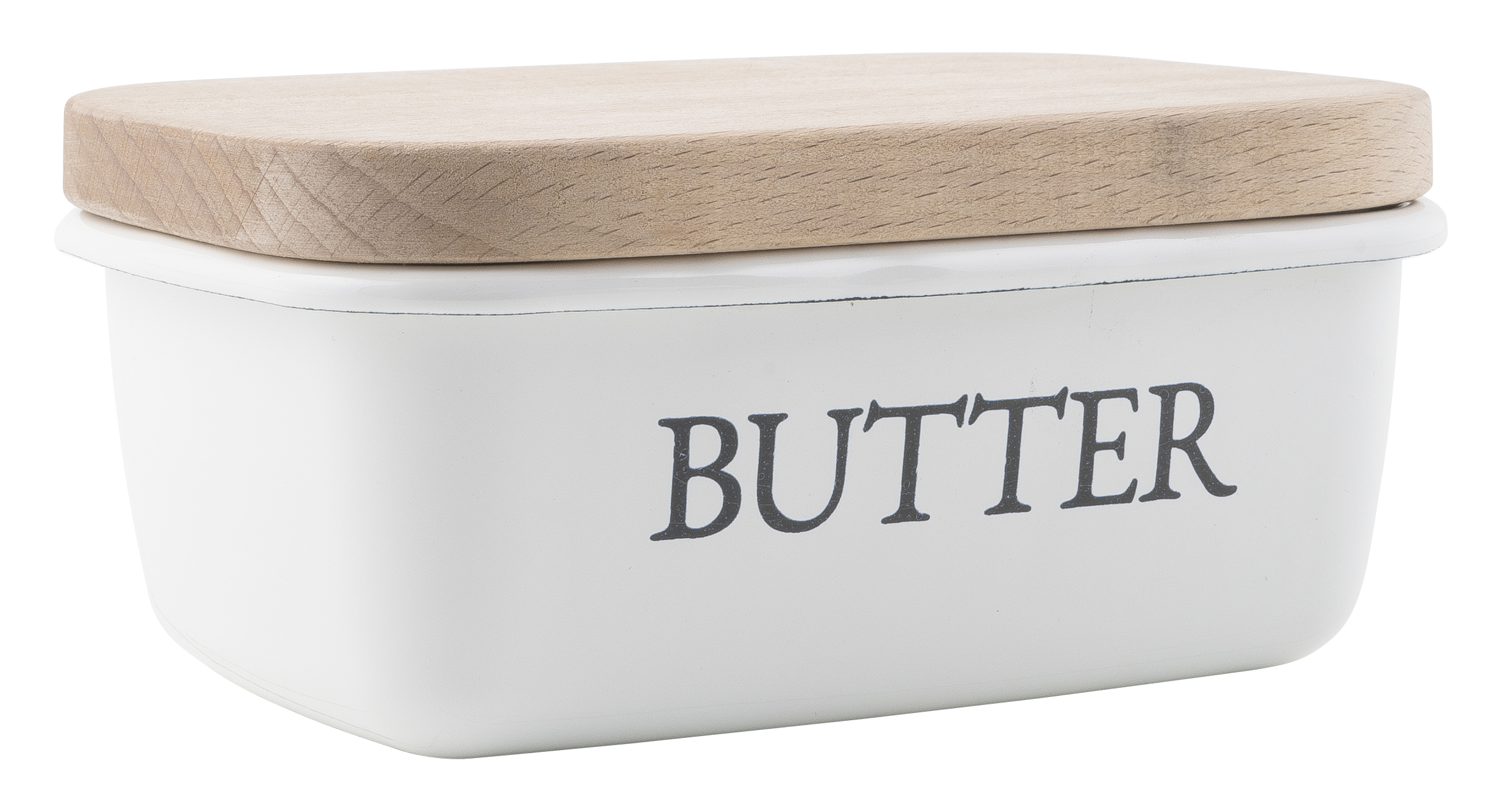 Butterdose mit Holzdeckel
