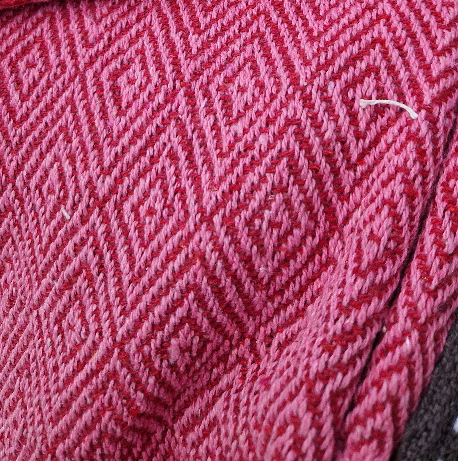 Plaid Birdie Pink/Rot aus Baumwolle  