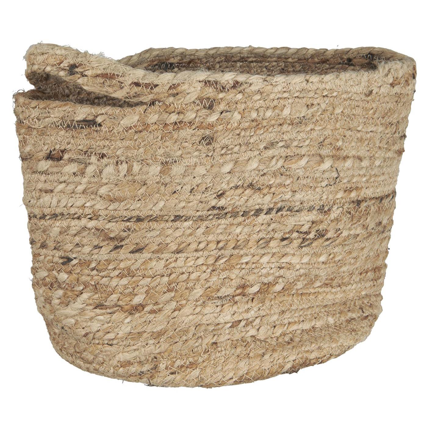Korb mit Henkel Jute groß Korb mit Henkel Jute groß