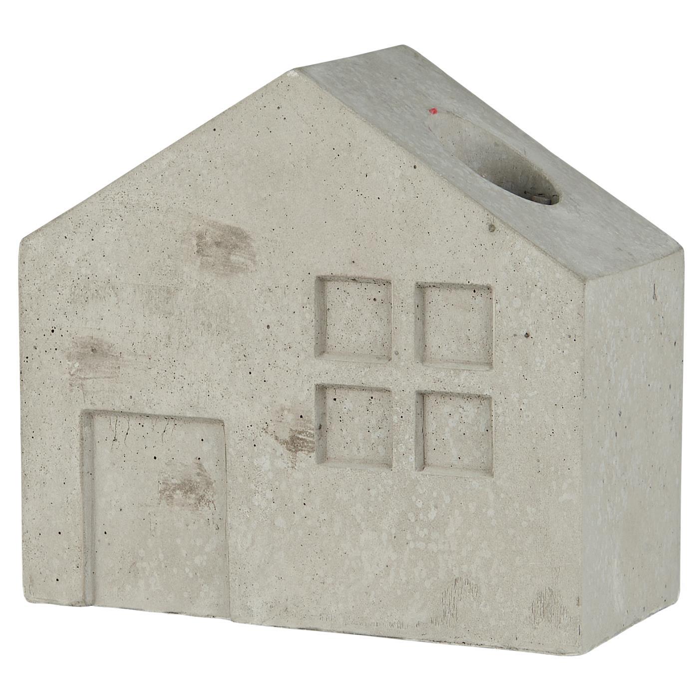 niedriges Haus für 2,2 cm Kerze, Halter im Dach niedriges Haus für 2,2 cm Kerze, Halter im Dach