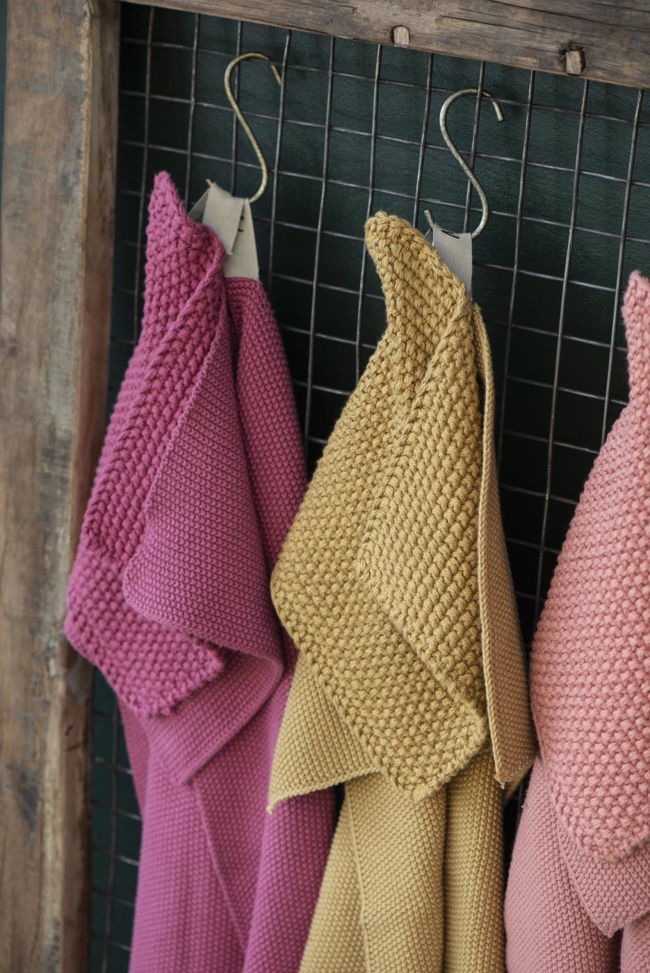 6350-65 Topflappen Mynte gestrickt Blackberry Parfait