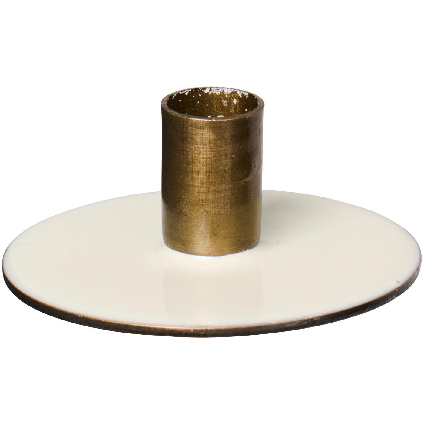 Kerzenhalter f/1,3 cm Kerze butter cream