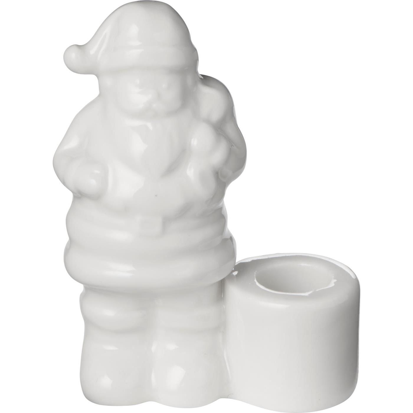 Kerzenhalter f/1,3 cm Kerze Weihnachtsmann