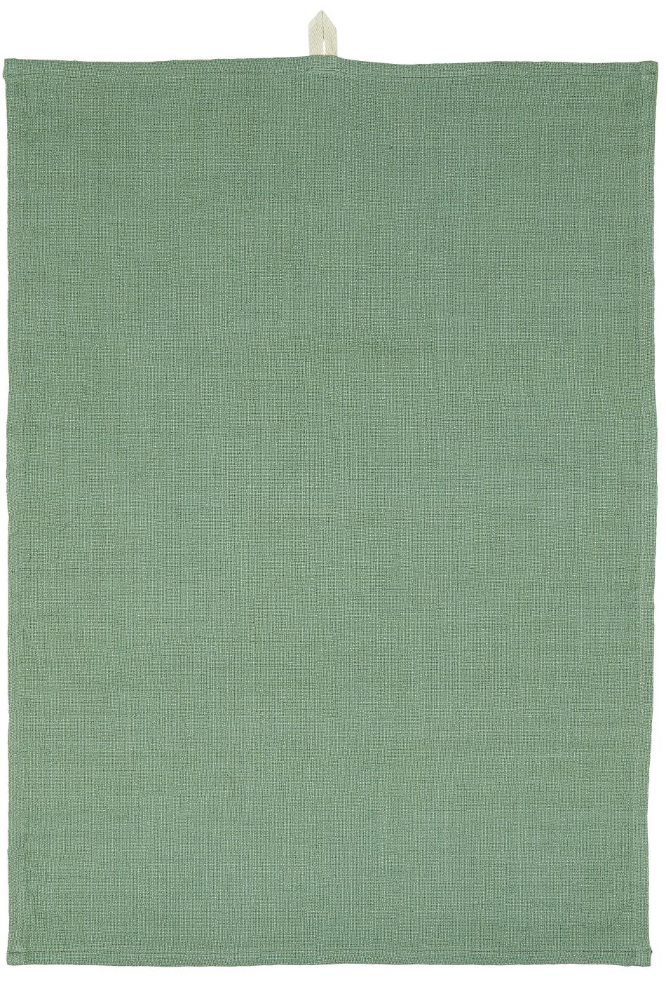 66027-22_W1400 Geschirrhandtuch Mynte staubig grün, gewebt
