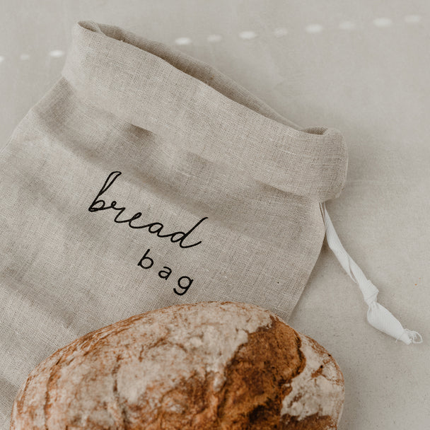 Eulenschnitt Breadbag aus Leinen 