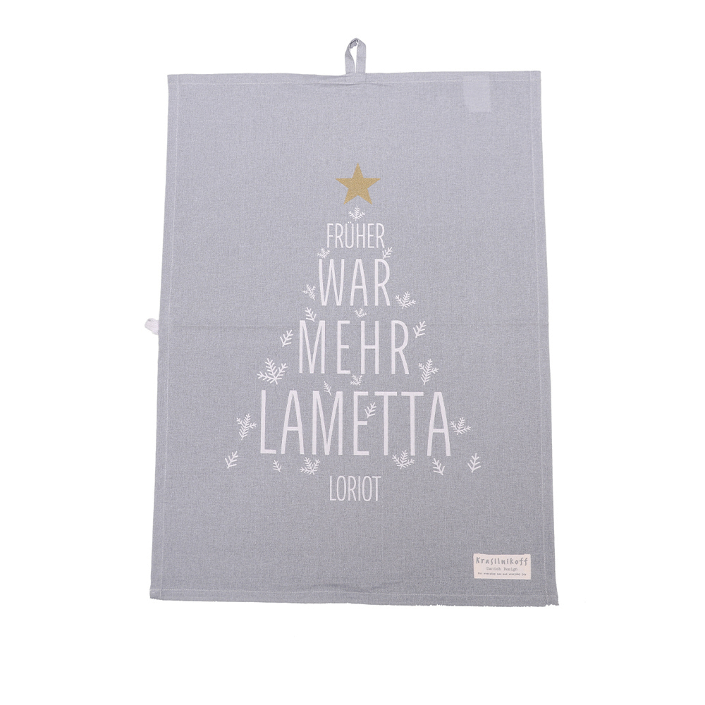 Geschirrtuch Lametta grey