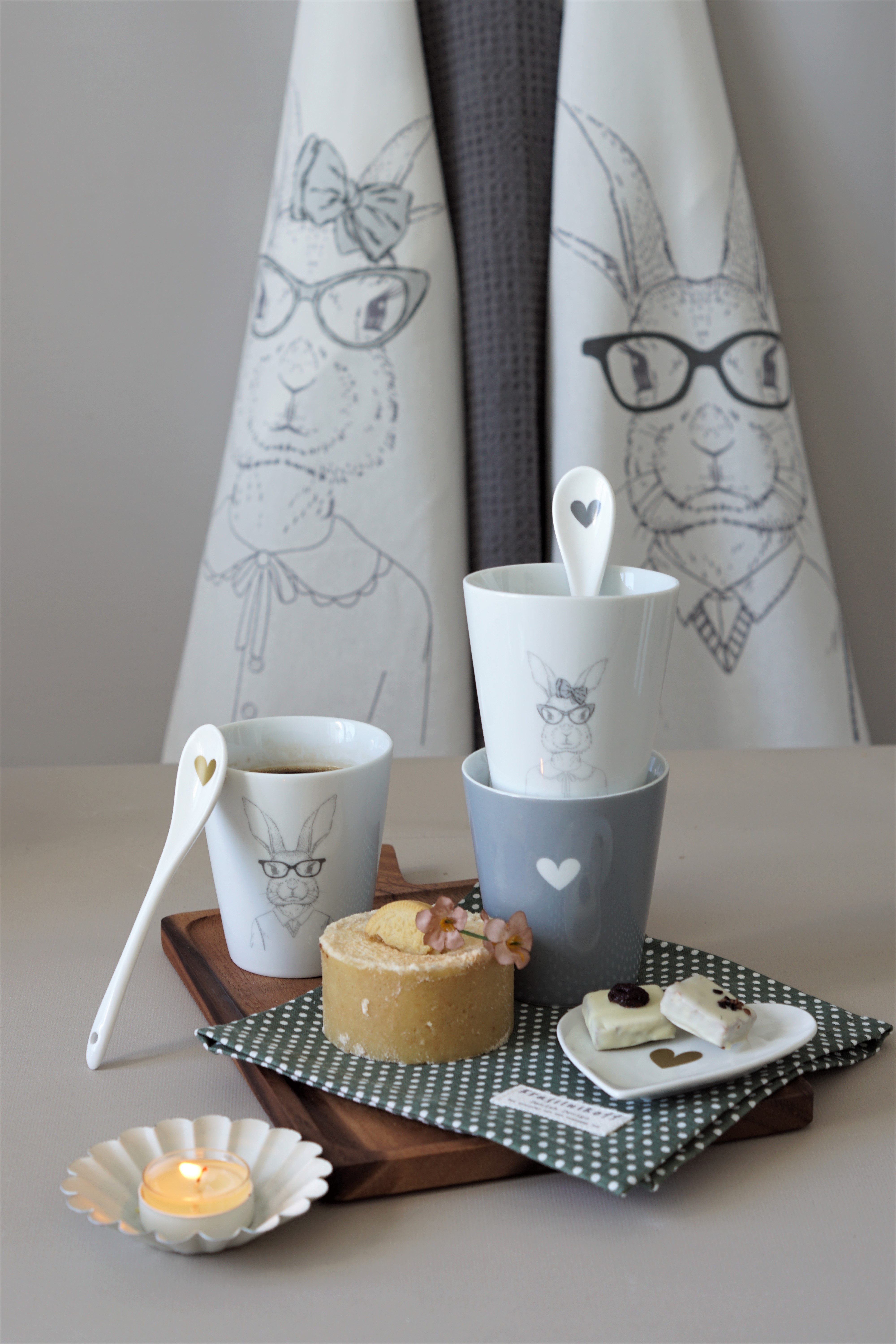 Geschirrtuch Hipster Bunny She