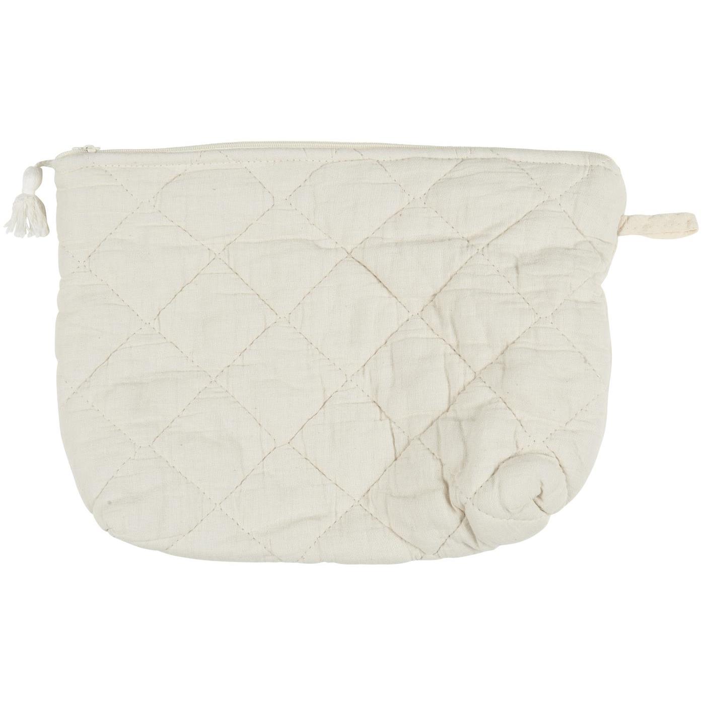 Kosmetiktasche wattiert, butter cream Kosmetiktasche wattiert, butter cream