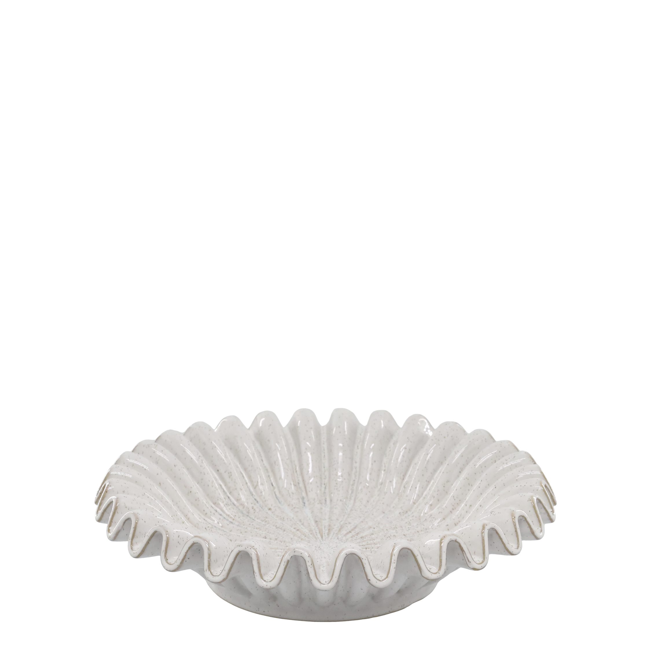 Schale mit geriffelter Kante, 35 cm