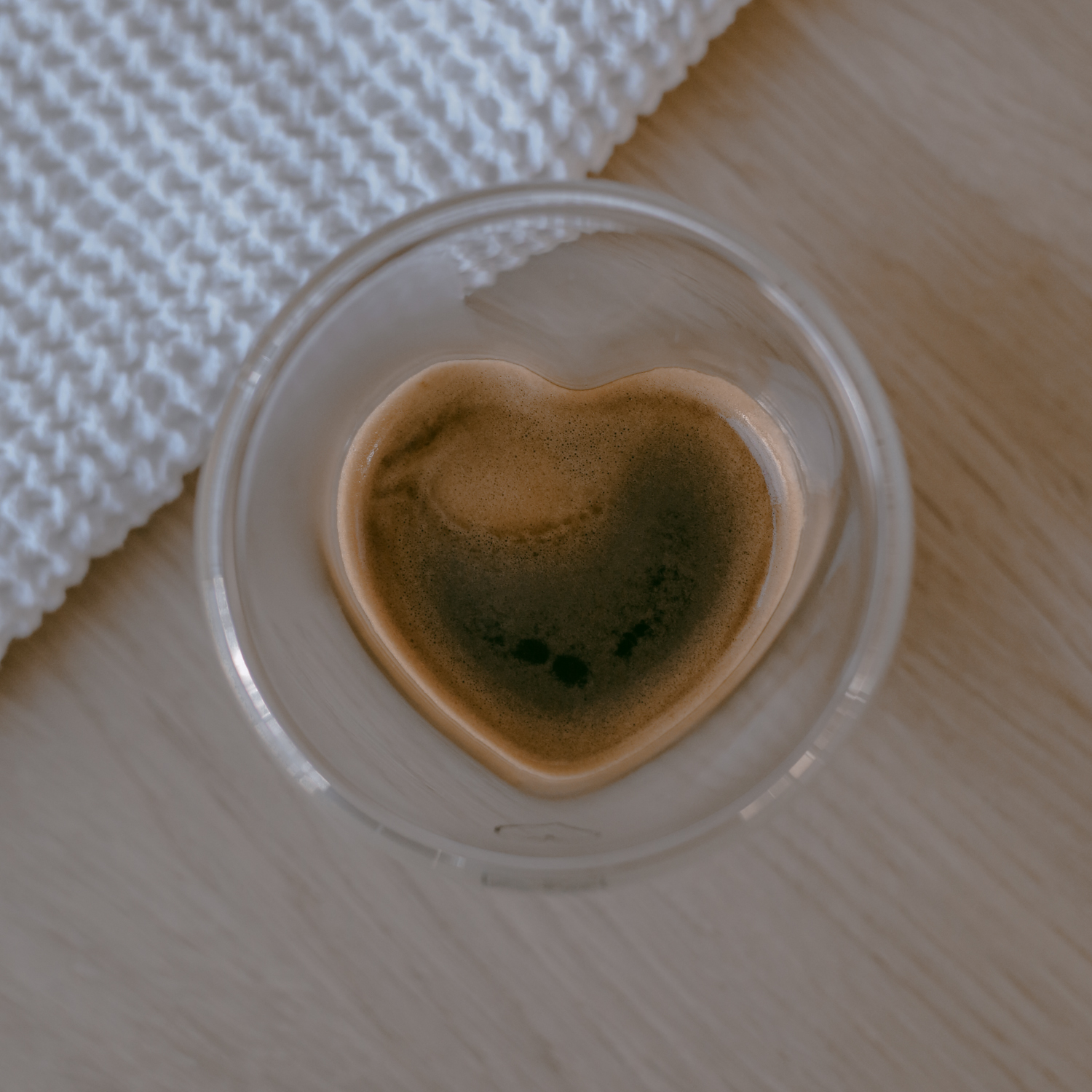 Eulenschnitt doppelwandiges Herzglas Herz Eulenschnitt doppelwandiges Herzglas Herz