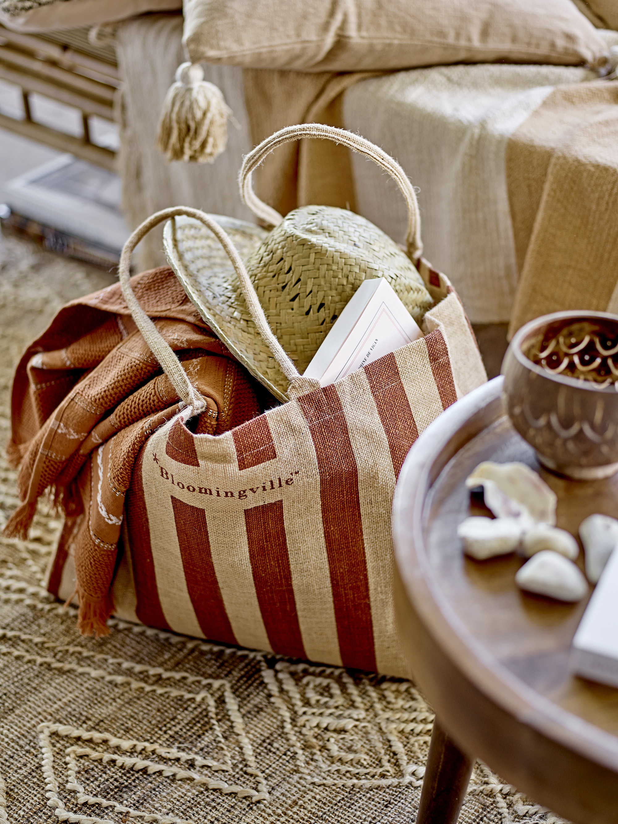 Bloomingville Einkauftasche Bergamo, Braun Bloomingville Einkauftasche Bergamo, Braun