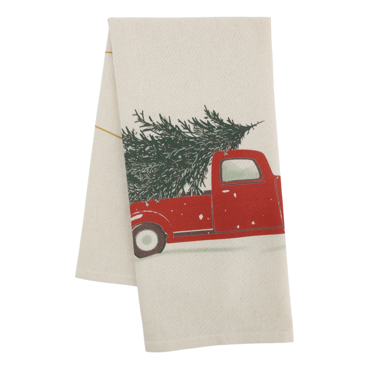 Aix Geschirrtuch mit Weihnachtsauto