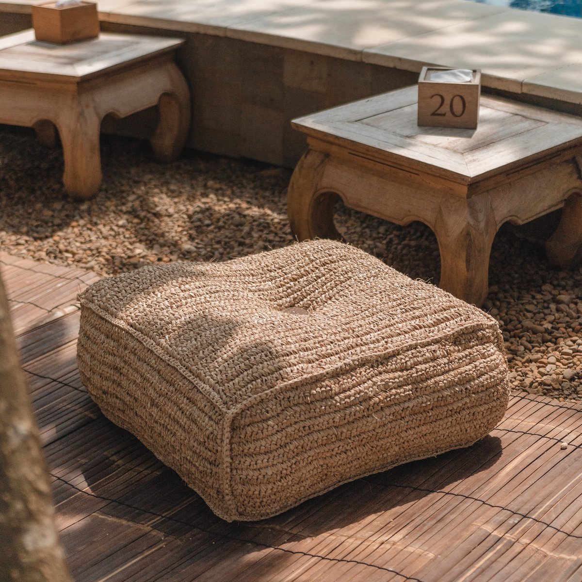 Hocker | Sitzsack PADAR aus Bast Hocker | Sitzsack PADAR aus Bast