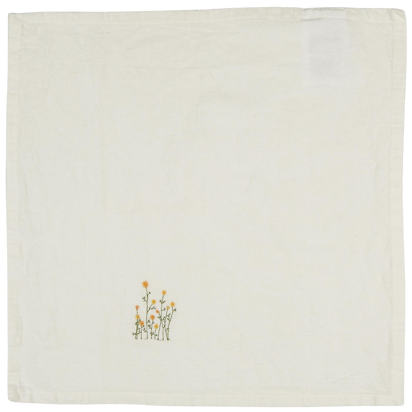 Stoffserviette Butter Cream mit Butterblumen Stoffserviette Butter Cream mit Butterblumen