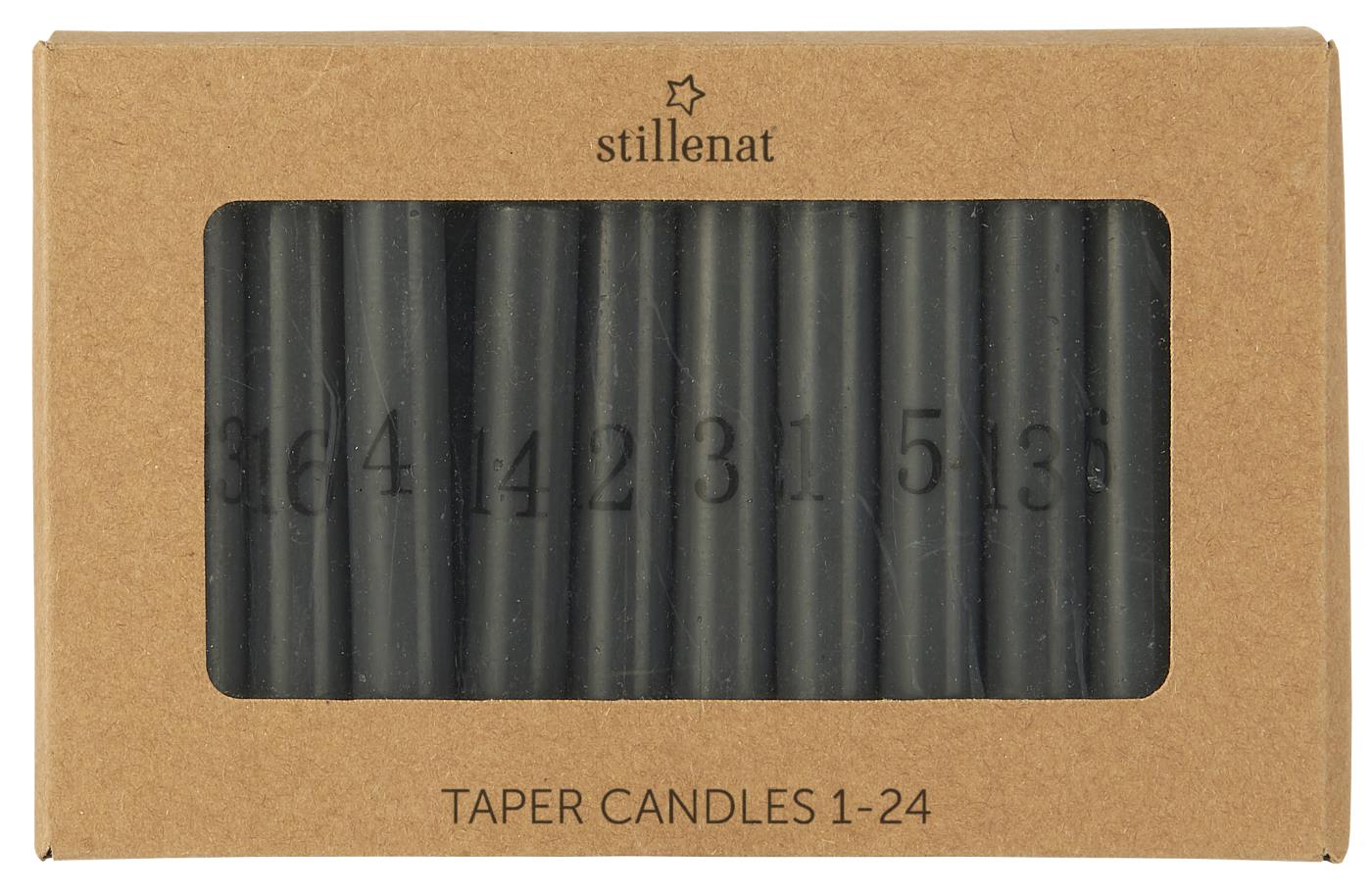 4141-16 Adventskalender Kerzensatz, verschiedene Farben