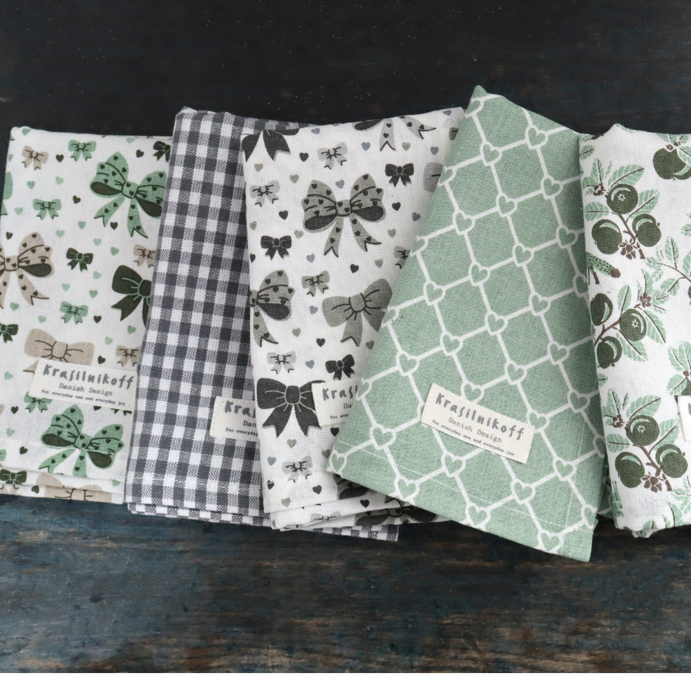 Geschirrtuch Bow / Schleife grün