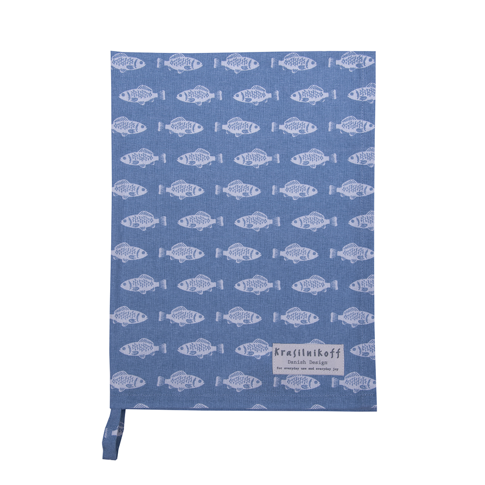 Geschirrtuch Fisch dusty blue