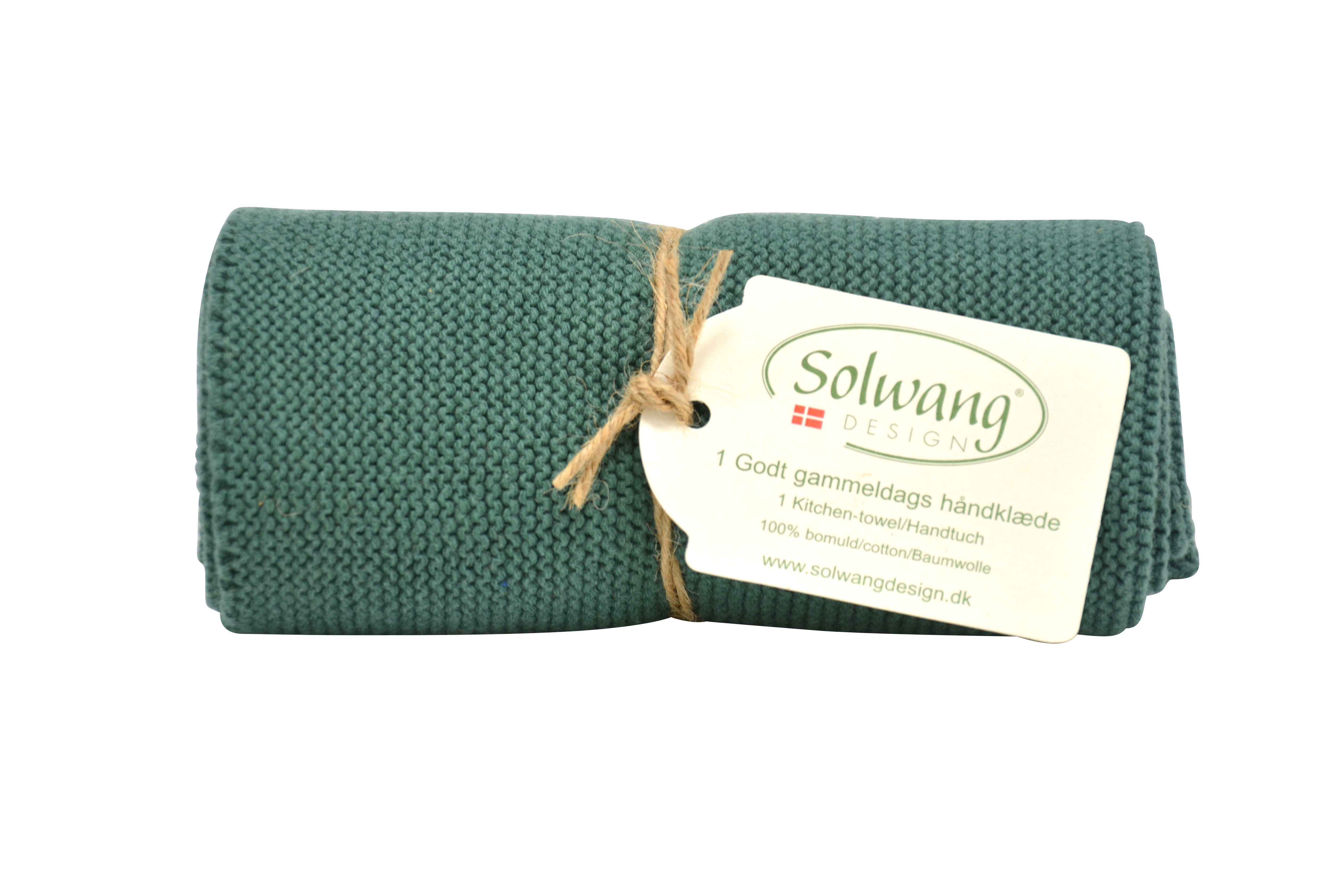dunkles-petrol Solwang Handtuch gestrickt dunkles Petrol H35