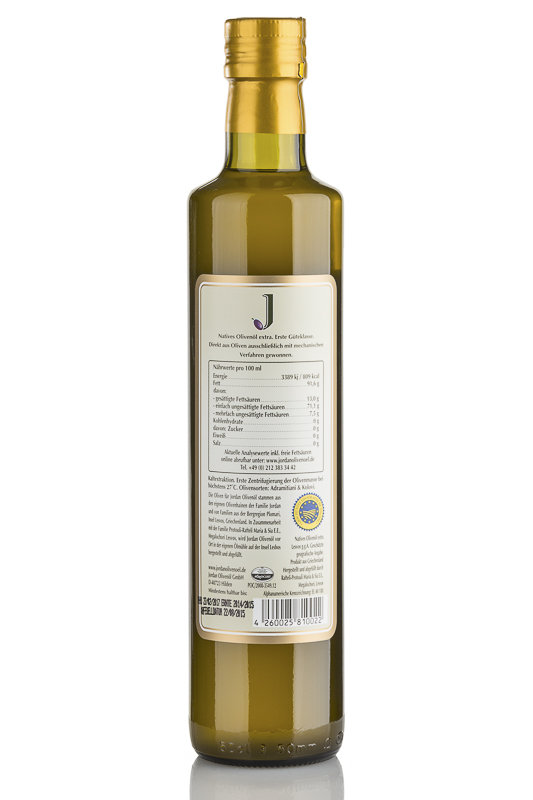 Jordan natives Olivenöl extra, 0,75 L Flasche