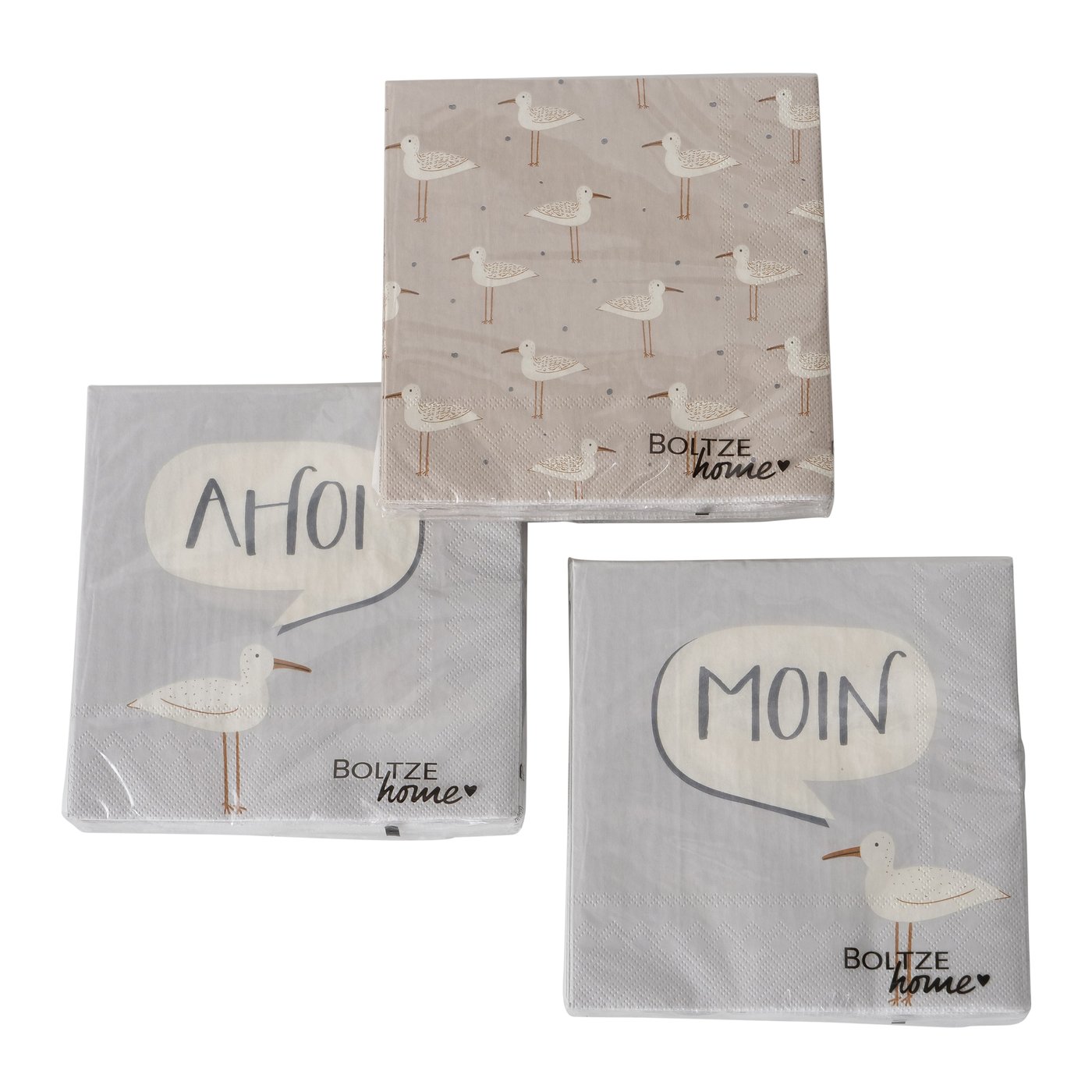 Papierservietten Siglinde, 3 Versionen Papierservietten Siglinde, 3 Versionen