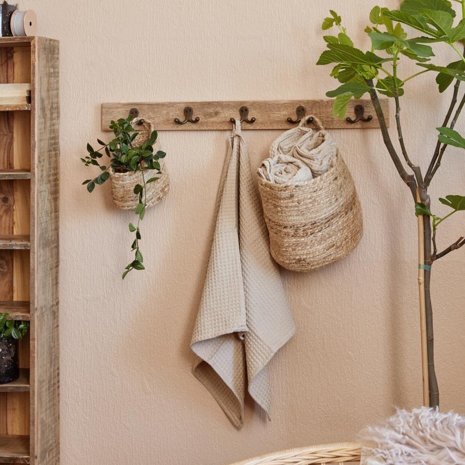 Korb mit Henkel Jute Korb mit Henkel Jute