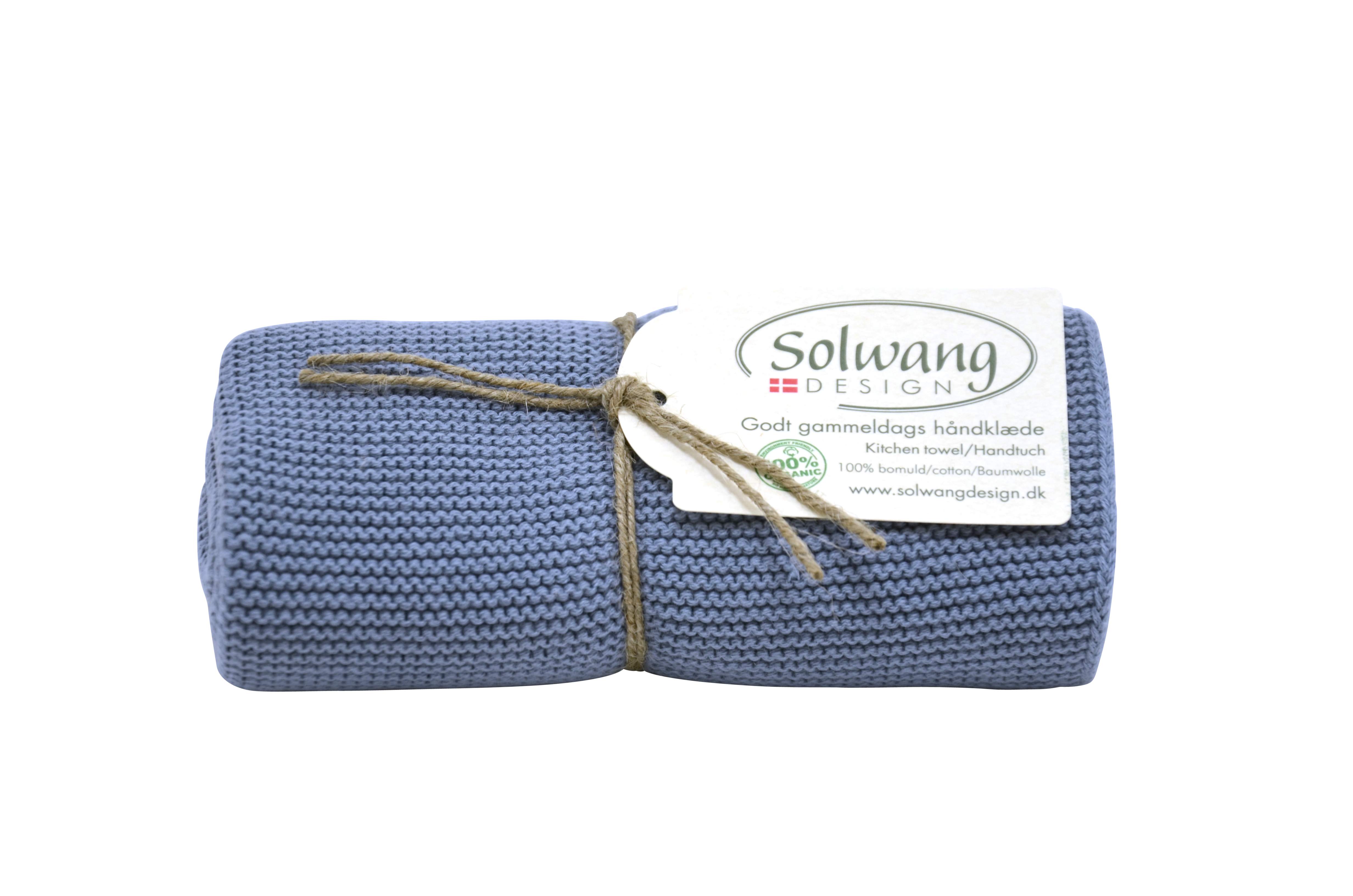 Solwang Handtuch gestrickt helles Antikblau H101 Solwang Handtuch gestrickt helles Antikblau H101