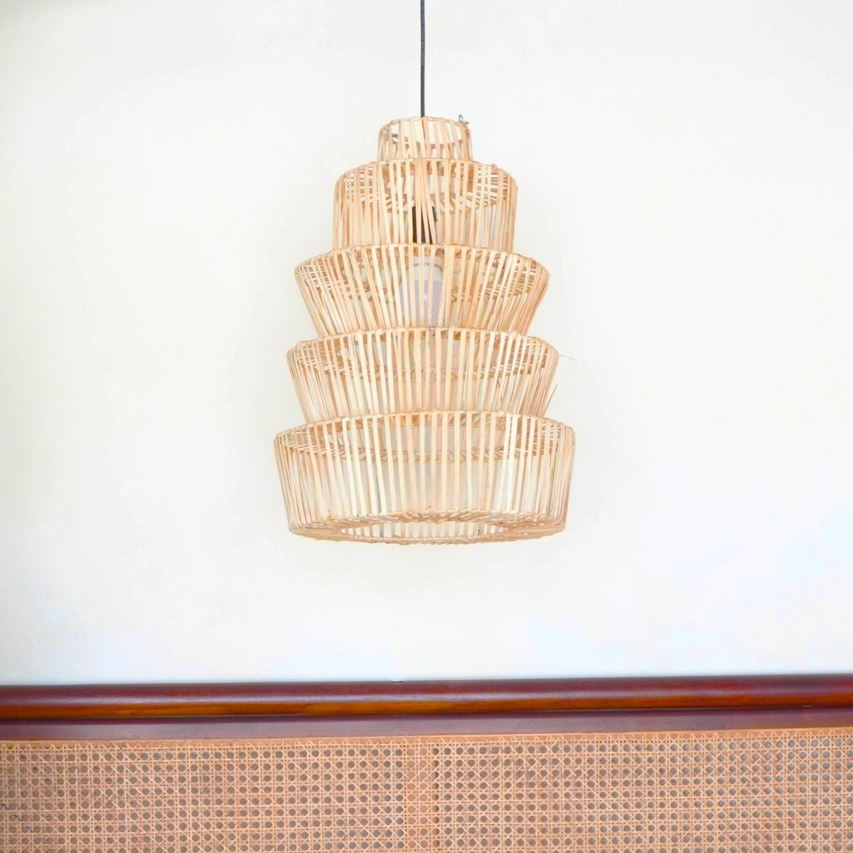 Rattan Lampenschirm mit außergewöhnlichem Design MULIA
