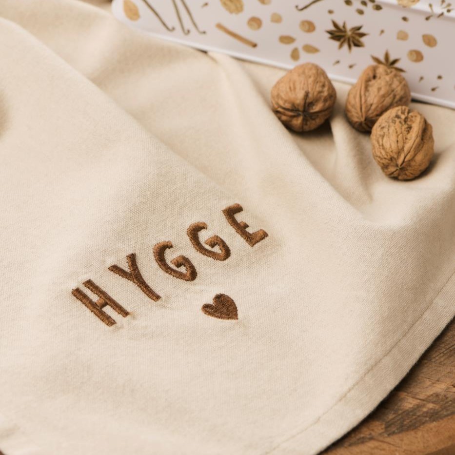 Geschirrtuch Tradition m/Hygge leinenfarbig