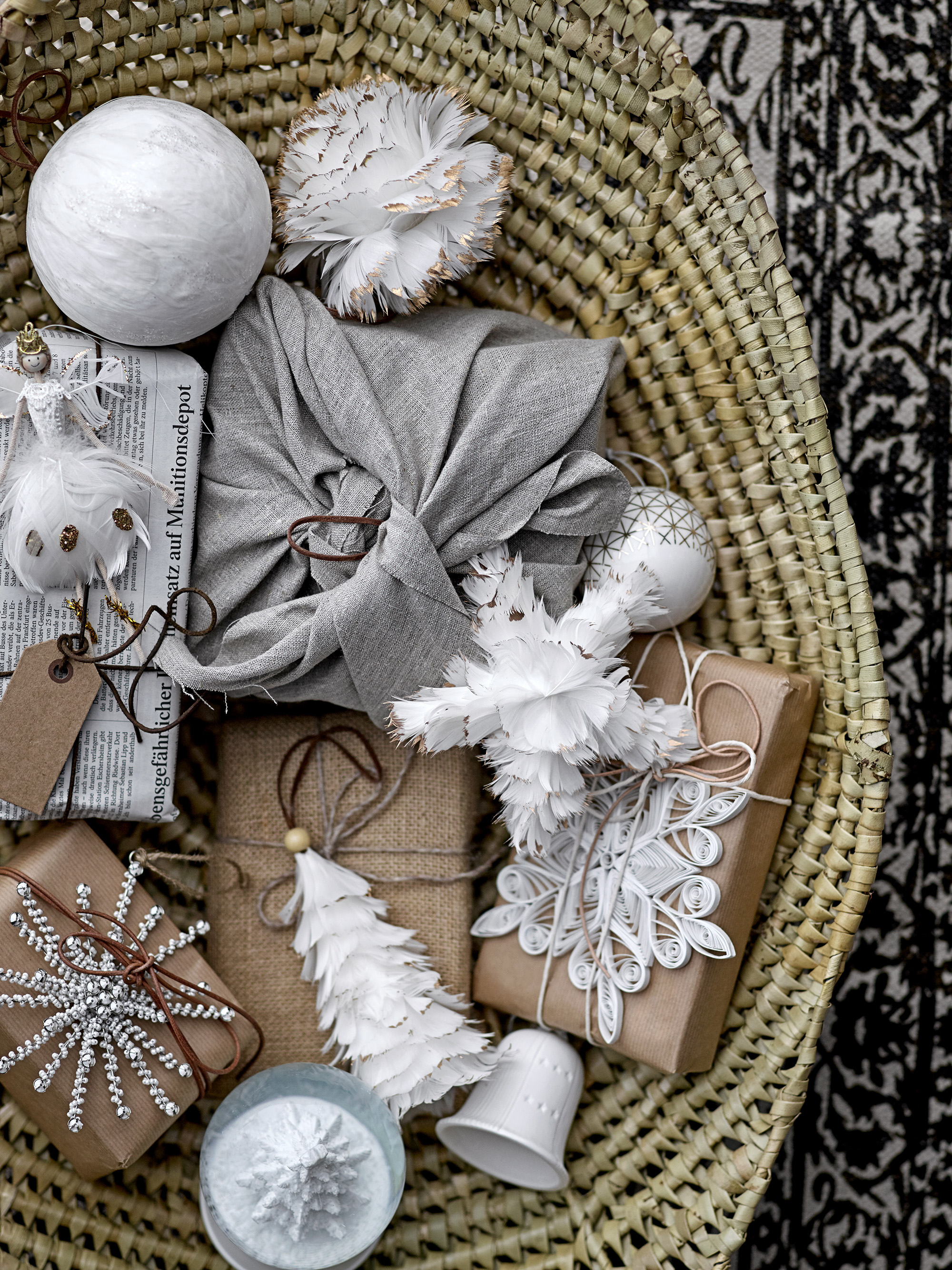 2er Set Feder Ornament Martia 2er Set Feder Ornament Martia