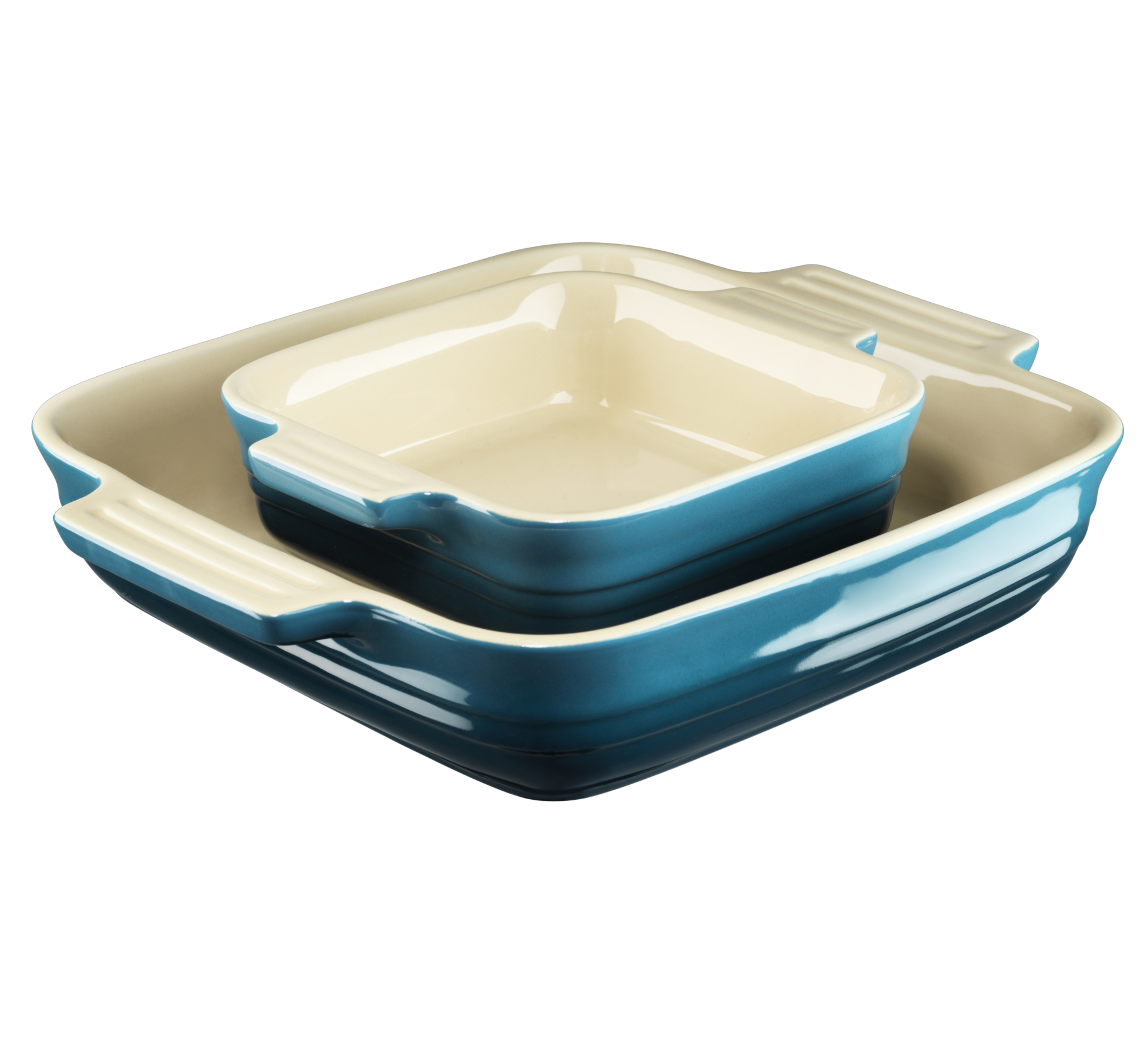 2er Set Keramik Auflaufformen 400ml - Ofenfest Für Backofen & Heißluftfritteuse